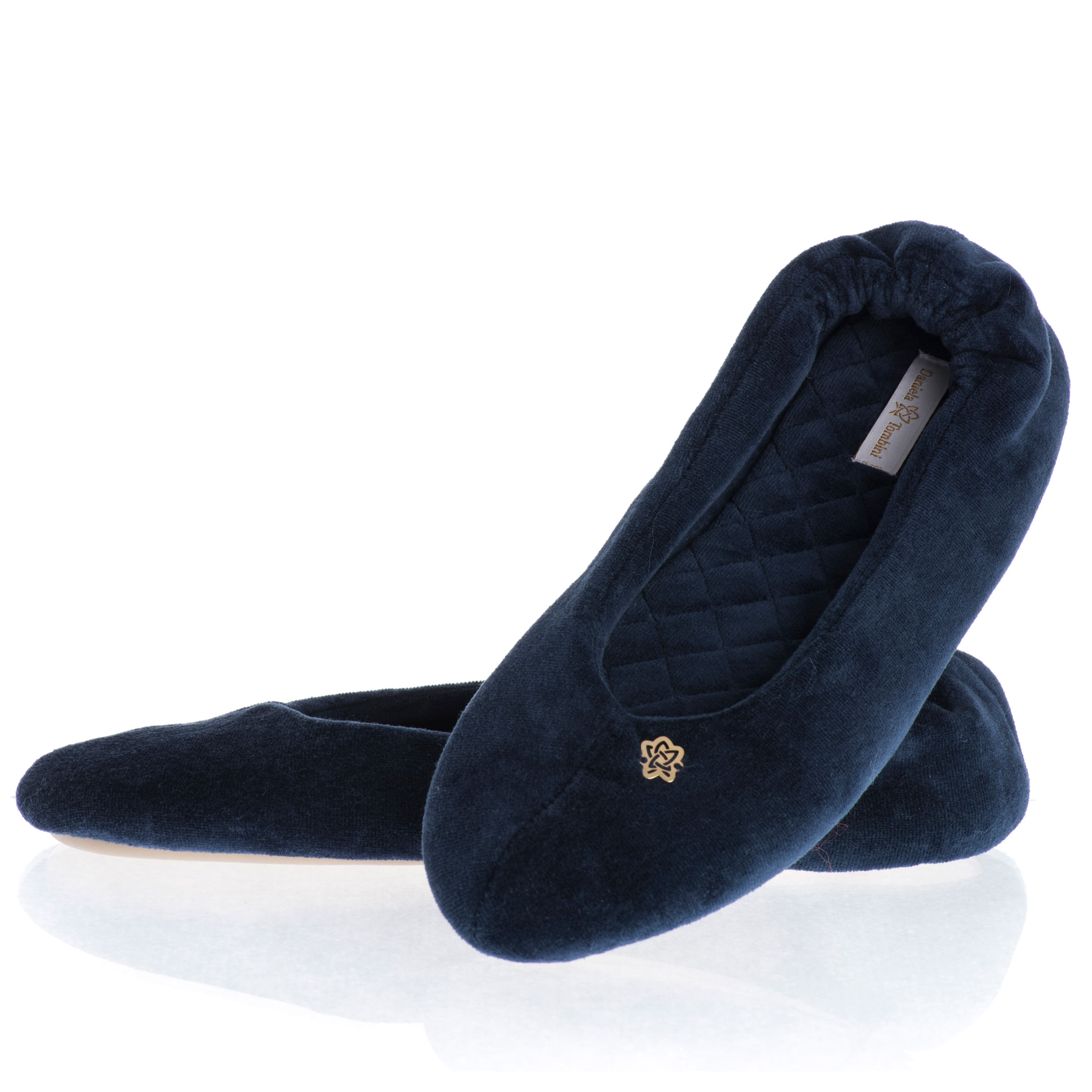 Sapatilha Em Plush Diva Azul-marinho - Imagem 1