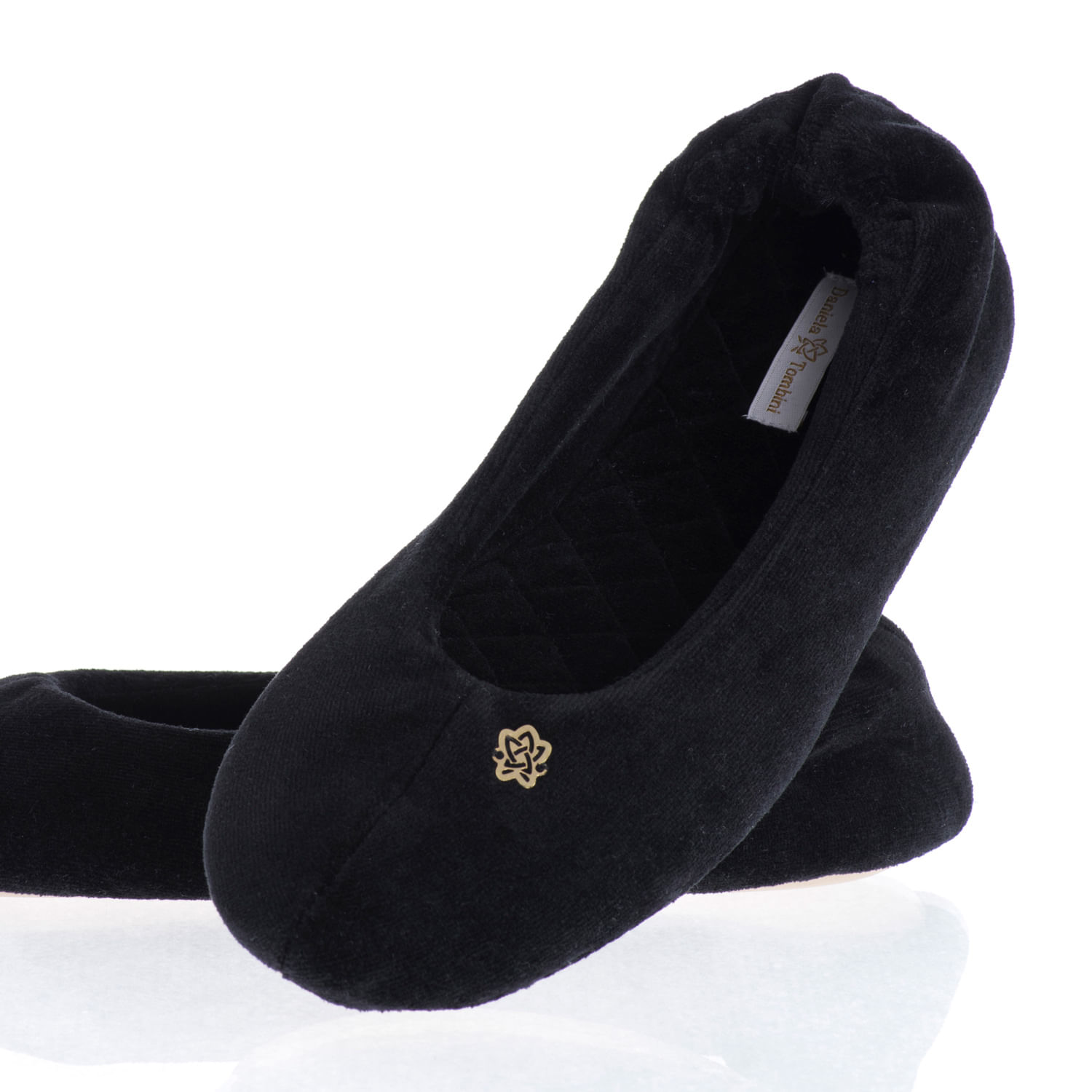 Sapatilha Em Plush Diva Preto - Imagem 2