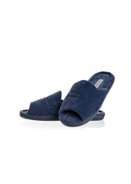 Chinelo Masculino Em Atoalhado Roger Aberto Azul-marinho - Imagem 1
