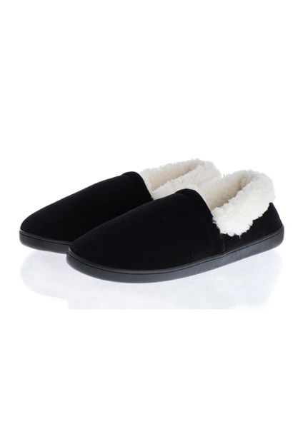 Pantufa Masculina Com Pelo Mauricio Preto - Imagem 1