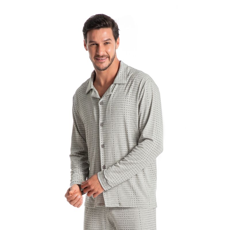 Pijama-Masculino-Abotoado-Estampado-Longo-Henrique-daniela-tombini