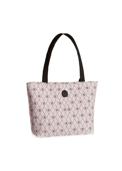 Bolsa  Estampada Flor Preto - Imagem 1