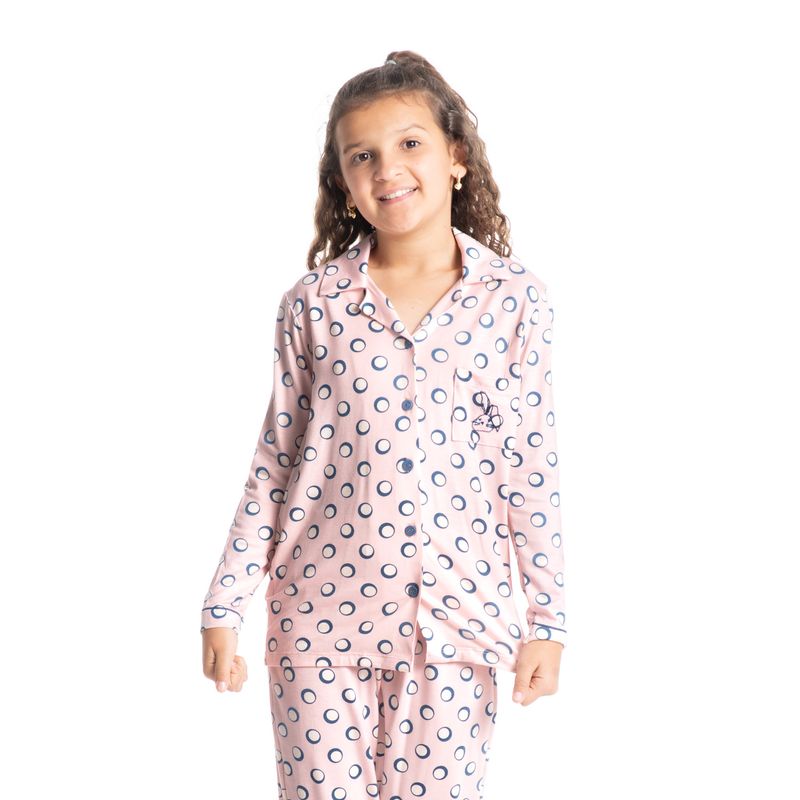 Pijama-Infantil-Feminino-Abotoado-Longo-Poa-Bunny-Daniela-Tombini