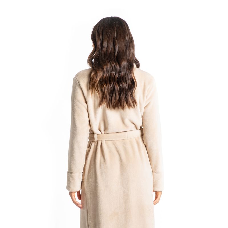 Robe Em Fleece Longo Pétala Daniela Tombini