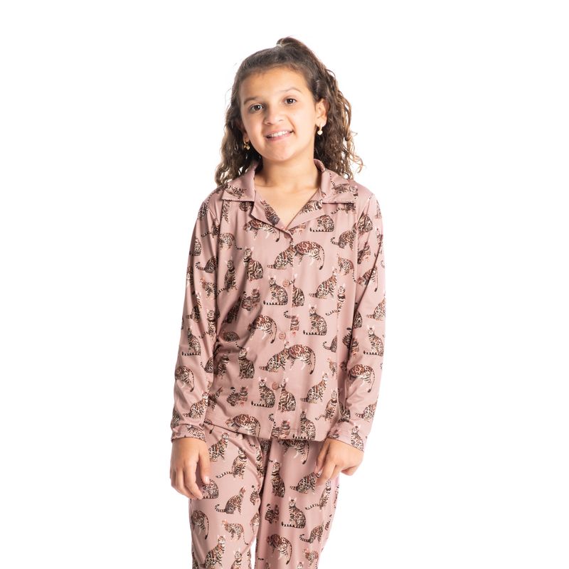 Pijama-Infantil-Feminino-Longo-Abotoado-Estampado-Meg-Daniela-Tombini
