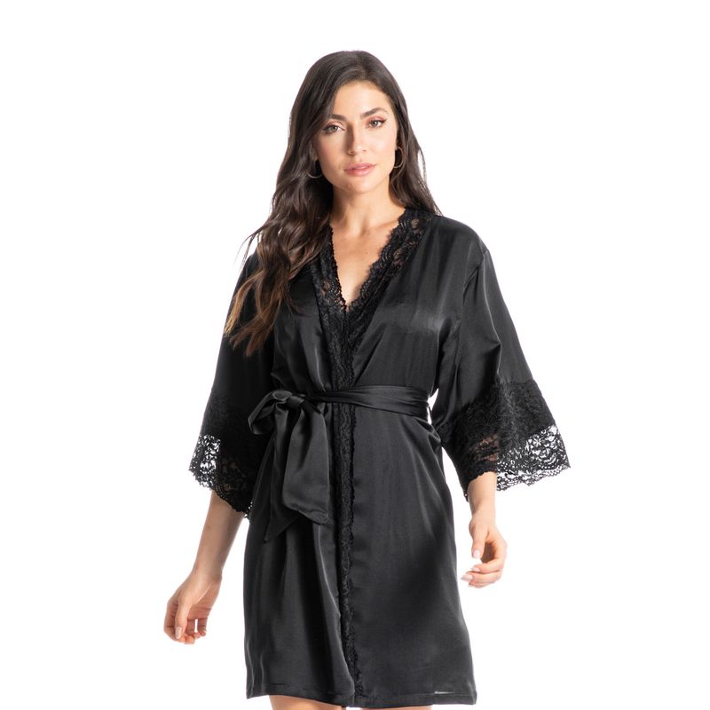 Robe Curto Em Cetim Vitória - Daniela Tombini