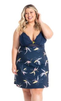 Camisola plus size alças finas Camisola plus size alças finas