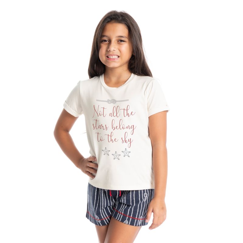 Pijama-Infantil-Feminino-Curto-Estampado-Cordas-Daniela-Tombini