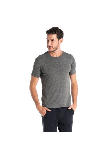Camiseta Masculina Manga Curta Fred Cinza - Imagem 1