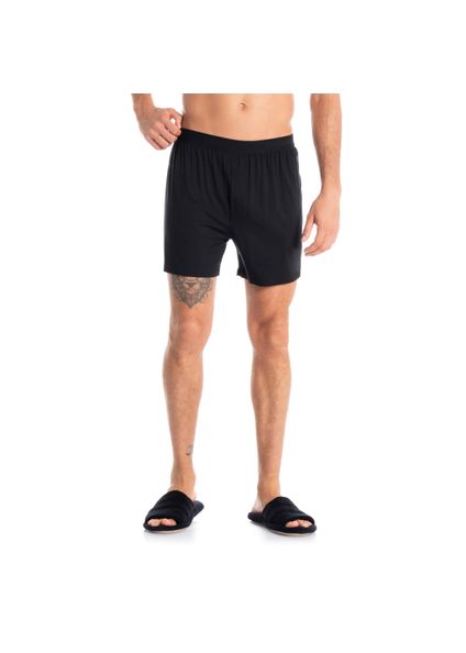 Boxer Masculina Com Elástico Visco Preto - Imagem 1