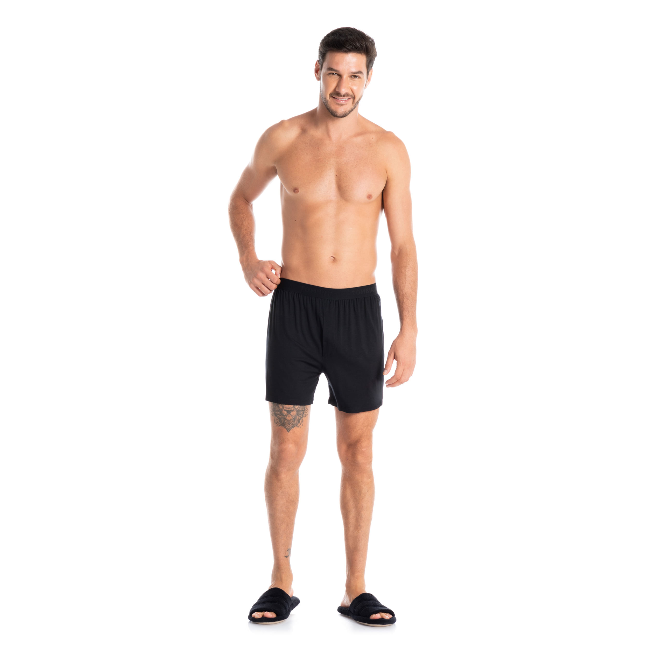 Boxer Masculina Com Elástico Visco - Imagem 3 - Mobile