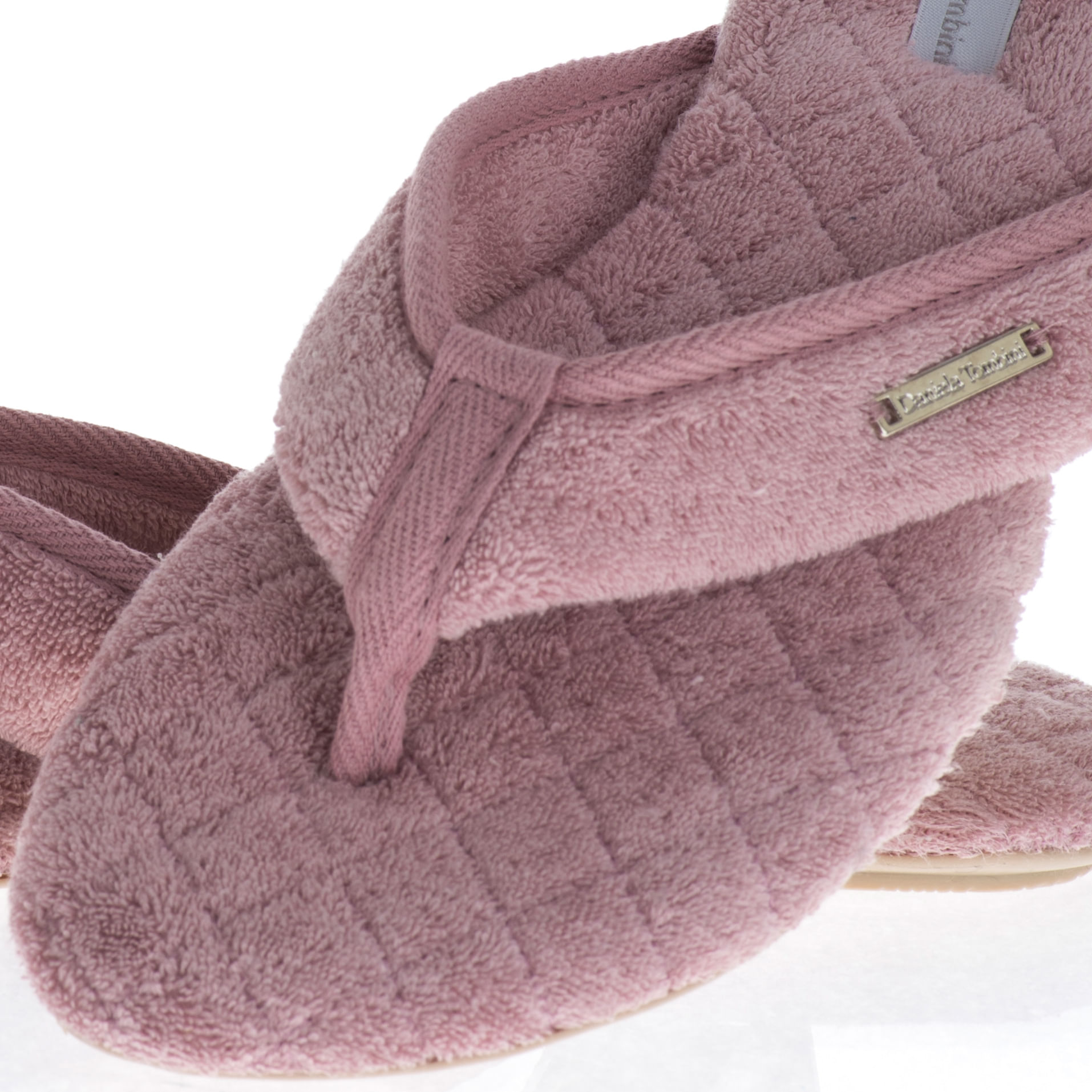 Chinelo Em Atoalhado Dedo Sofia Rosa - Imagem 2