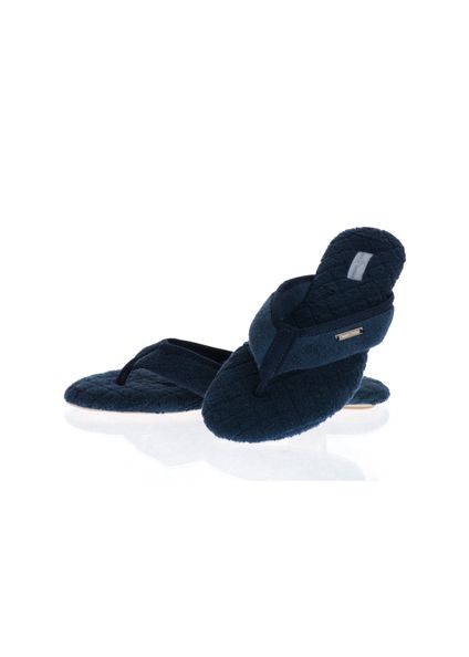 Chinelo Em Atoalhado Dedo Sofia Azul - Imagem 1