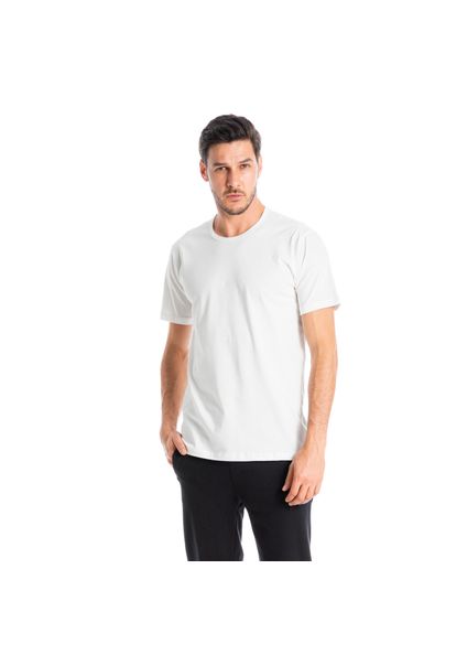 Camiseta Masculina Manga Curta Raul Branco - Imagem 1
