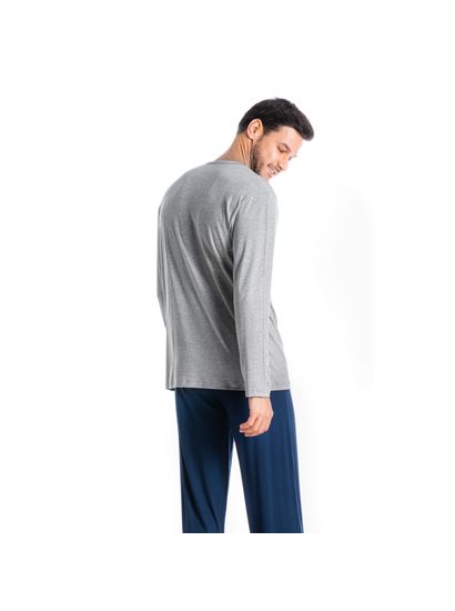 Pijama Masculino Longo Romeu - Imagem 2 - Desktop