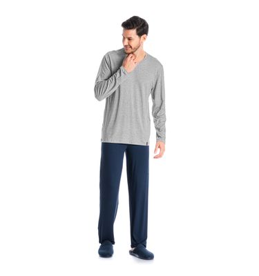 Pijama Masculino Longo Romeu - Imagem 3 - Mobile