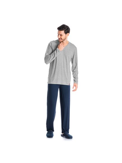 Pijama Masculino Longo Romeu - Imagem 3 - Desktop