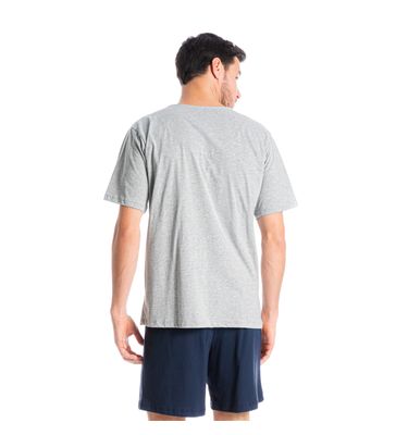 Pijama Masculino Curto Abotoado André - Imagem 2 - Mobile