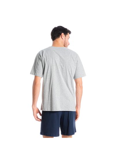 Pijama Masculino Curto Abotoado André - Imagem 2 - Desktop