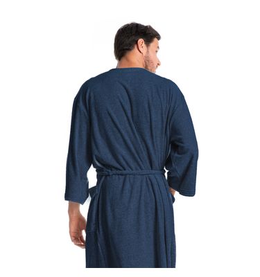 Robe Masculino Curto Em Atoalhado Adriano - Imagem 2 - Mobile