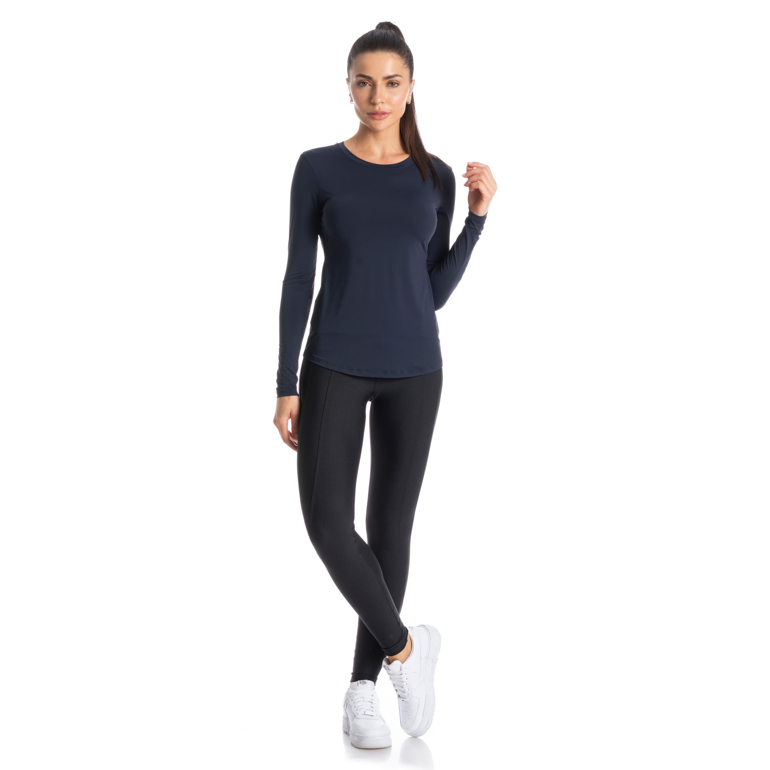 Blusa Feminina Manga Longa Fluity Infinite Vivame - Imagem 3 - Mobile