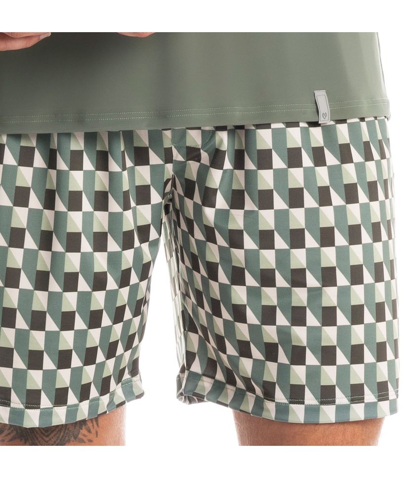Pijama Masculino Curto Estampado Clóvis - Imagem 5 - Desktop