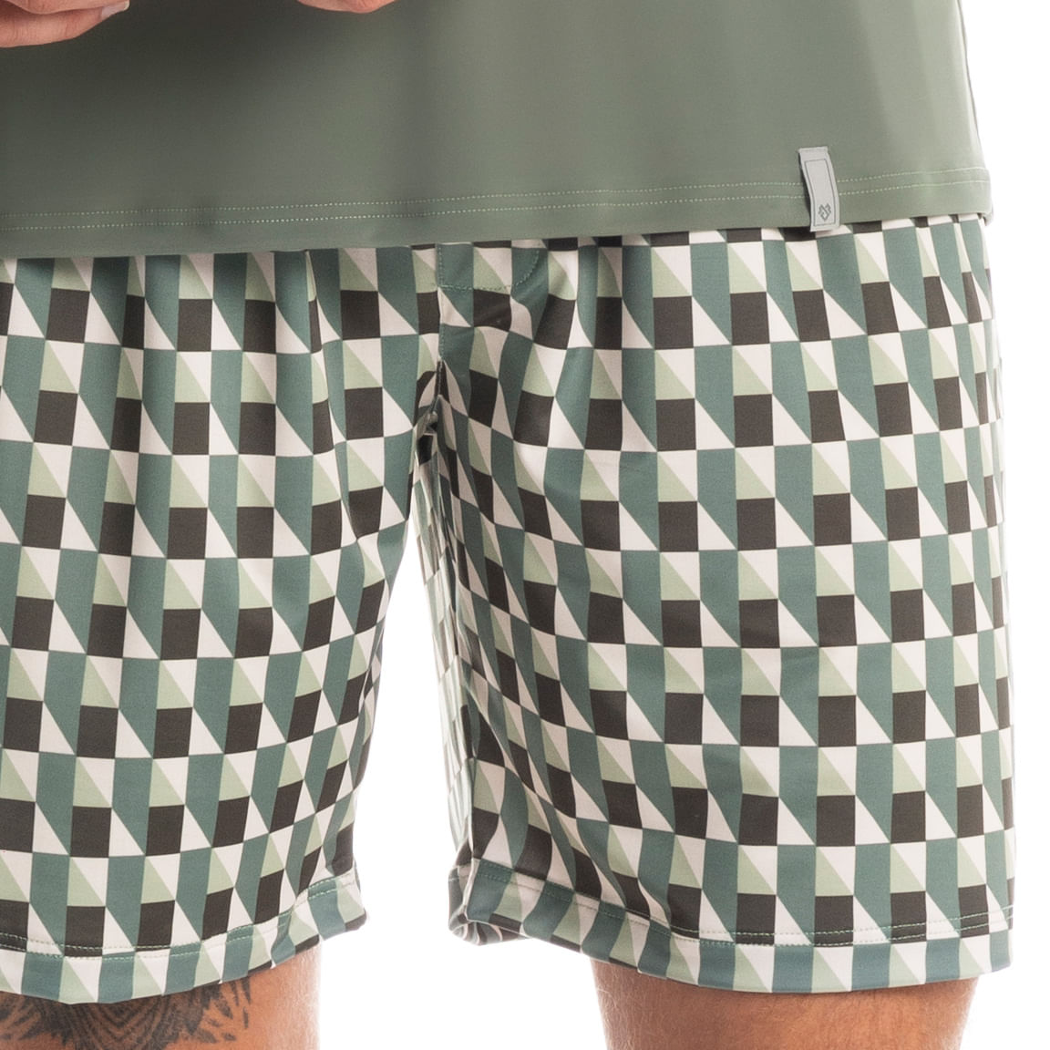 Pijama Masculino Curto Estampado Clóvis - Imagem 5 - Mobile