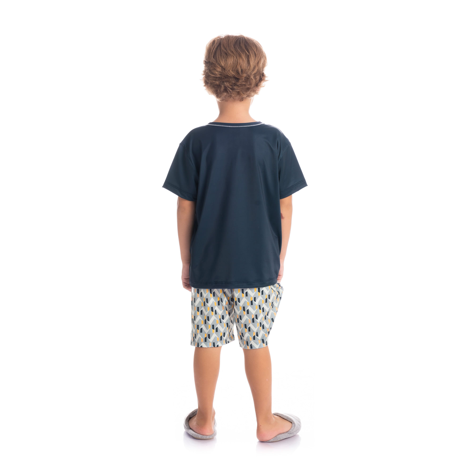Pijama-Infantil-Masculino-Curto-Estampado-Clovis-Laranja-Daniela-Tombini