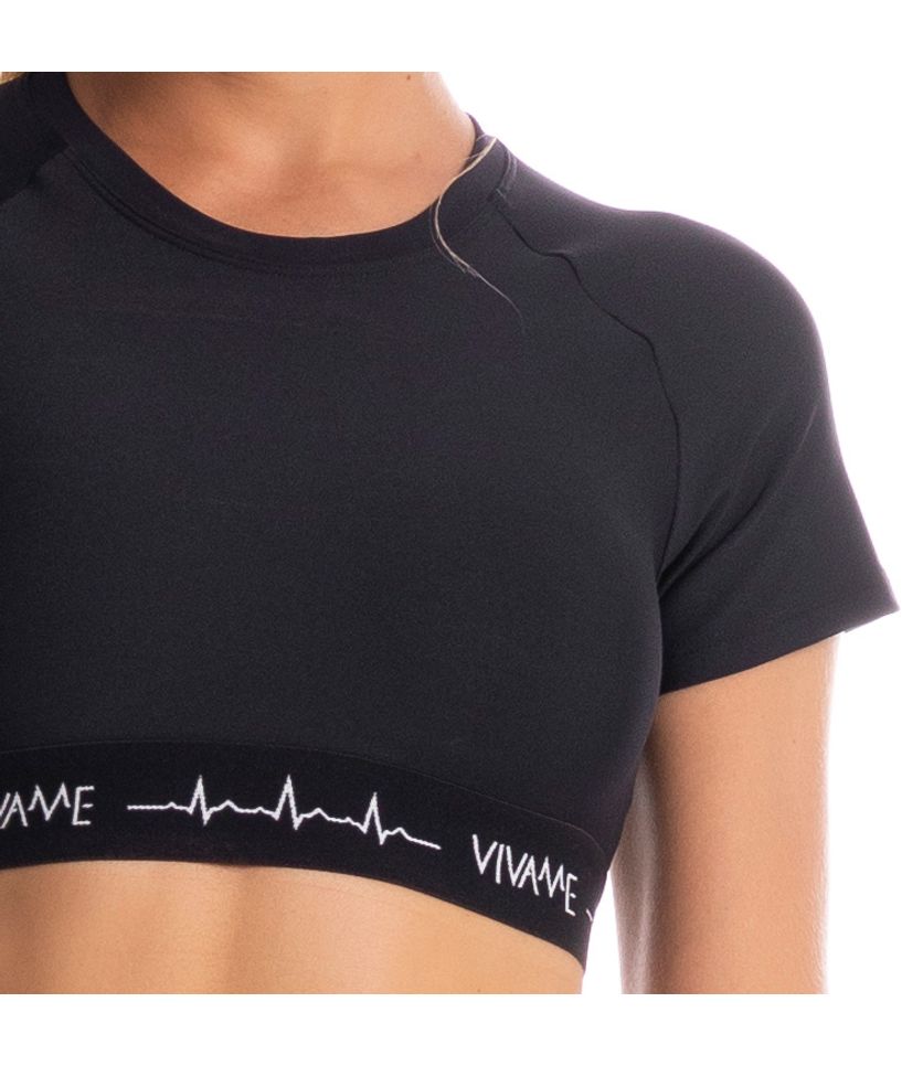 Camiseta Feminina Crop Lines Vivame - Imagem 5 - Desktop