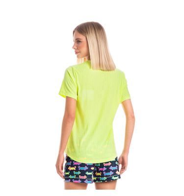 Pijama Feminino Curto Neon Pixel - Imagem 2 - Mobile