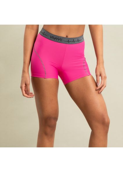Shorts Feminino Curto Gym Vivame Rosa-2 - Imagem 1
