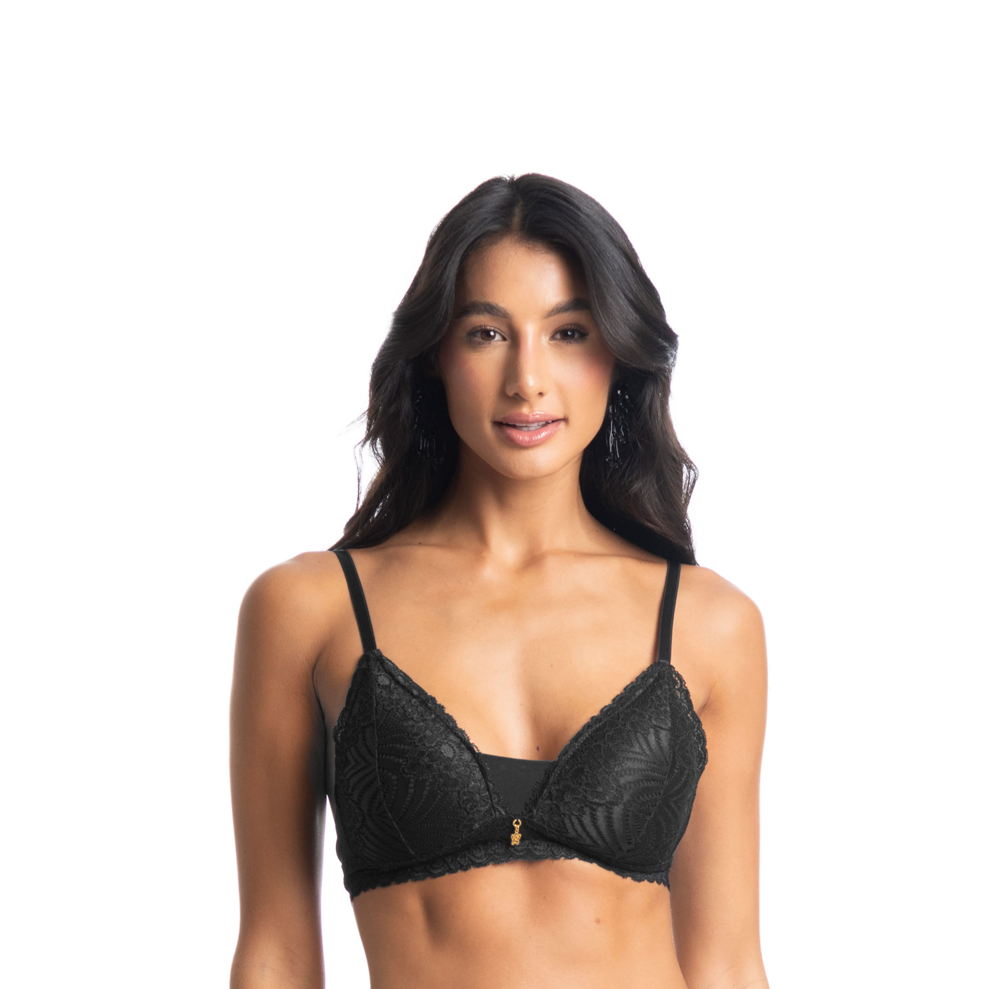 Sutiã Em Renda Kiss Preto - Imagem 1