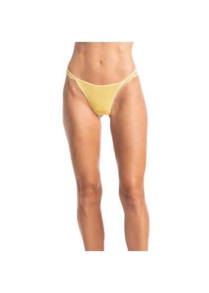 Calcinha Em Tule Com Renda Fio Happy Amarelo - Imagem 1