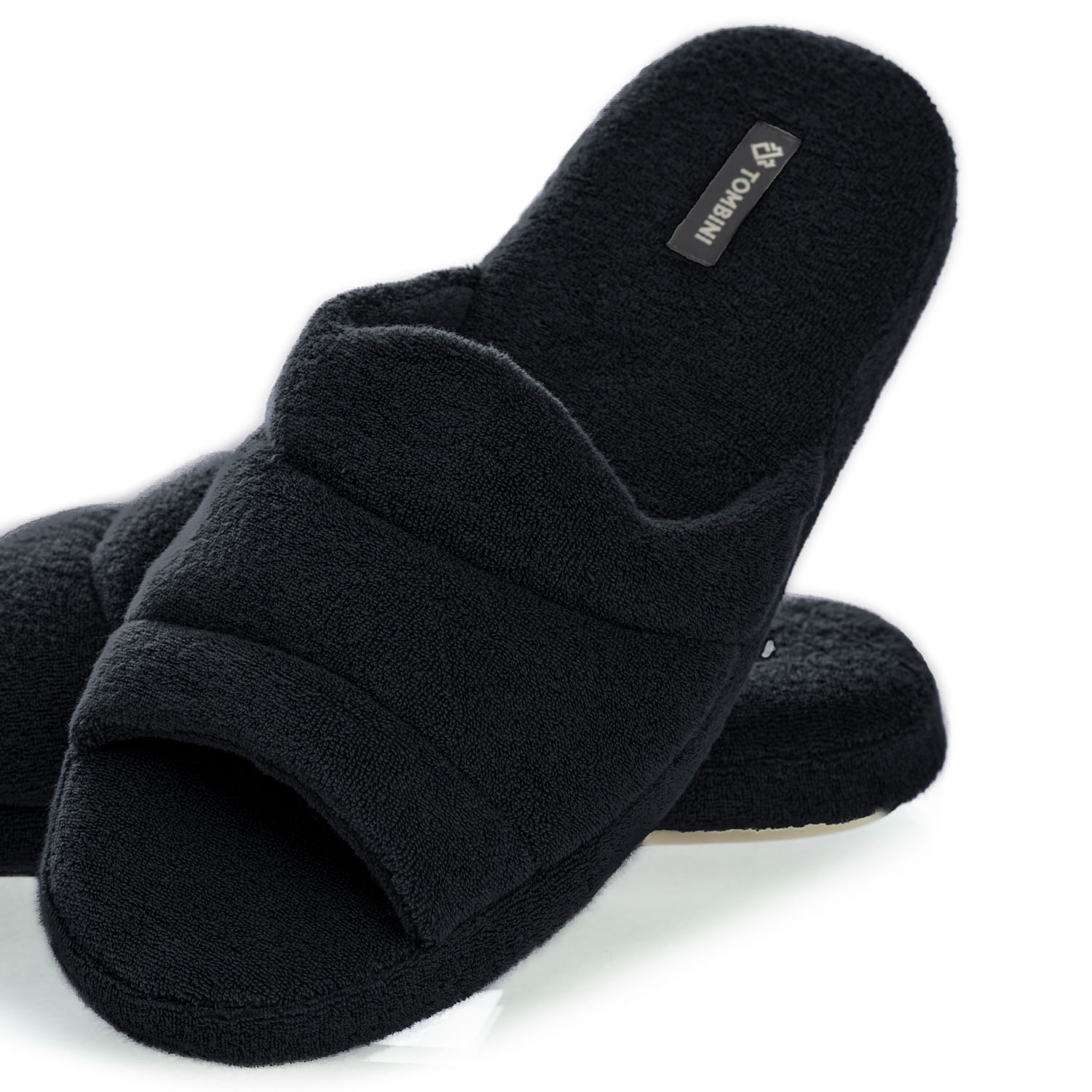 Chinelo Masculino Em Atoalhado Bento Aberto Preto - Imagem 2