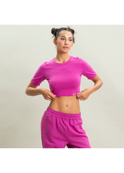 Blusa Kelsey Cropped Vivame Rosa-2 - Imagem 1