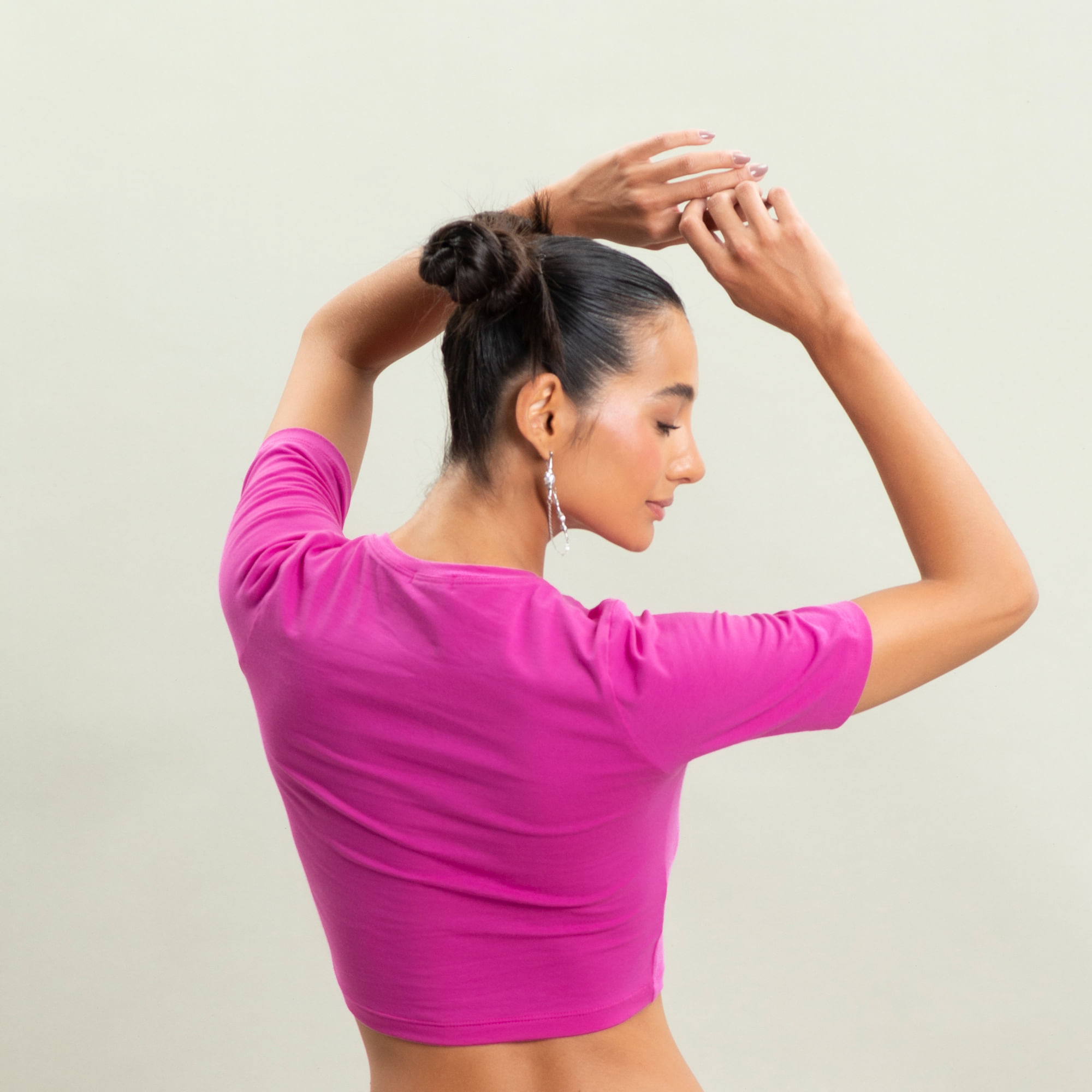 Blusa Kelsey Cropped Vivame Rosa-2 - Imagem 2