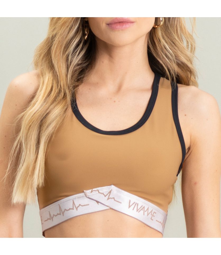 Top Golden Com Elástico Gym Vivame - Imagem 5 - Desktop