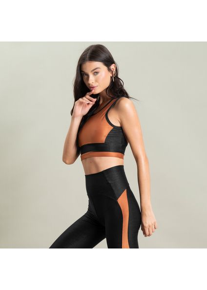 Top Com Recortes High Skyline Duo Vivame Preto - Imagem 1