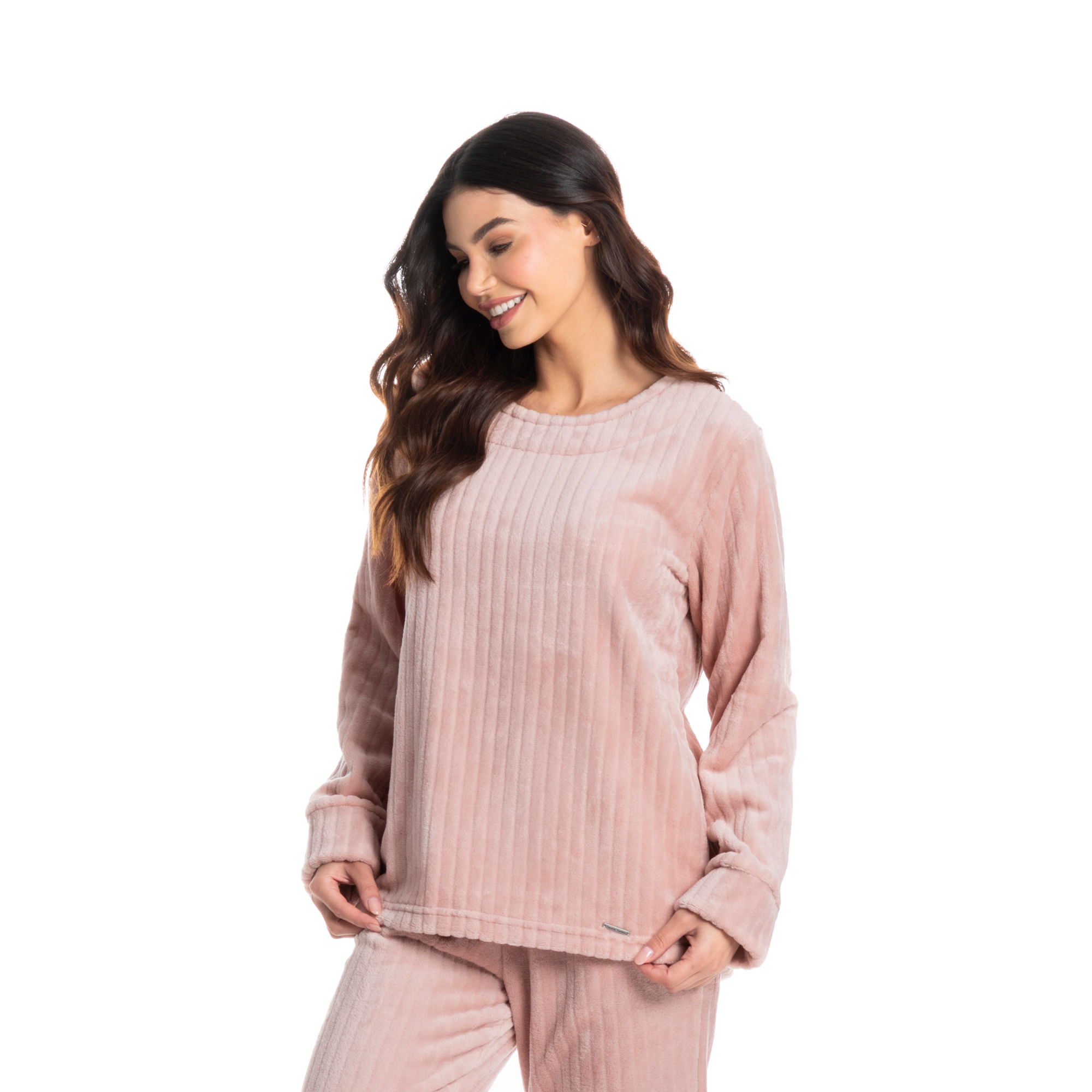 Pijama Plus Size Feminino Daniela Tombini Fleece