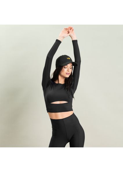 Blusa Feminina Cut Out High Line Vivame Preto - Imagem 1
