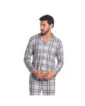 Pijama-Masculino-Longo-Xadrez-Abotoado-Heitor-Tombini