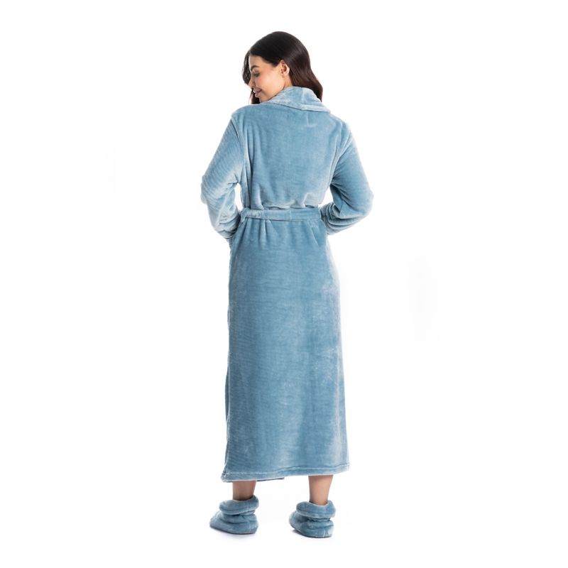 Robe Em Fleece Longo Pétala Daniela Tombini