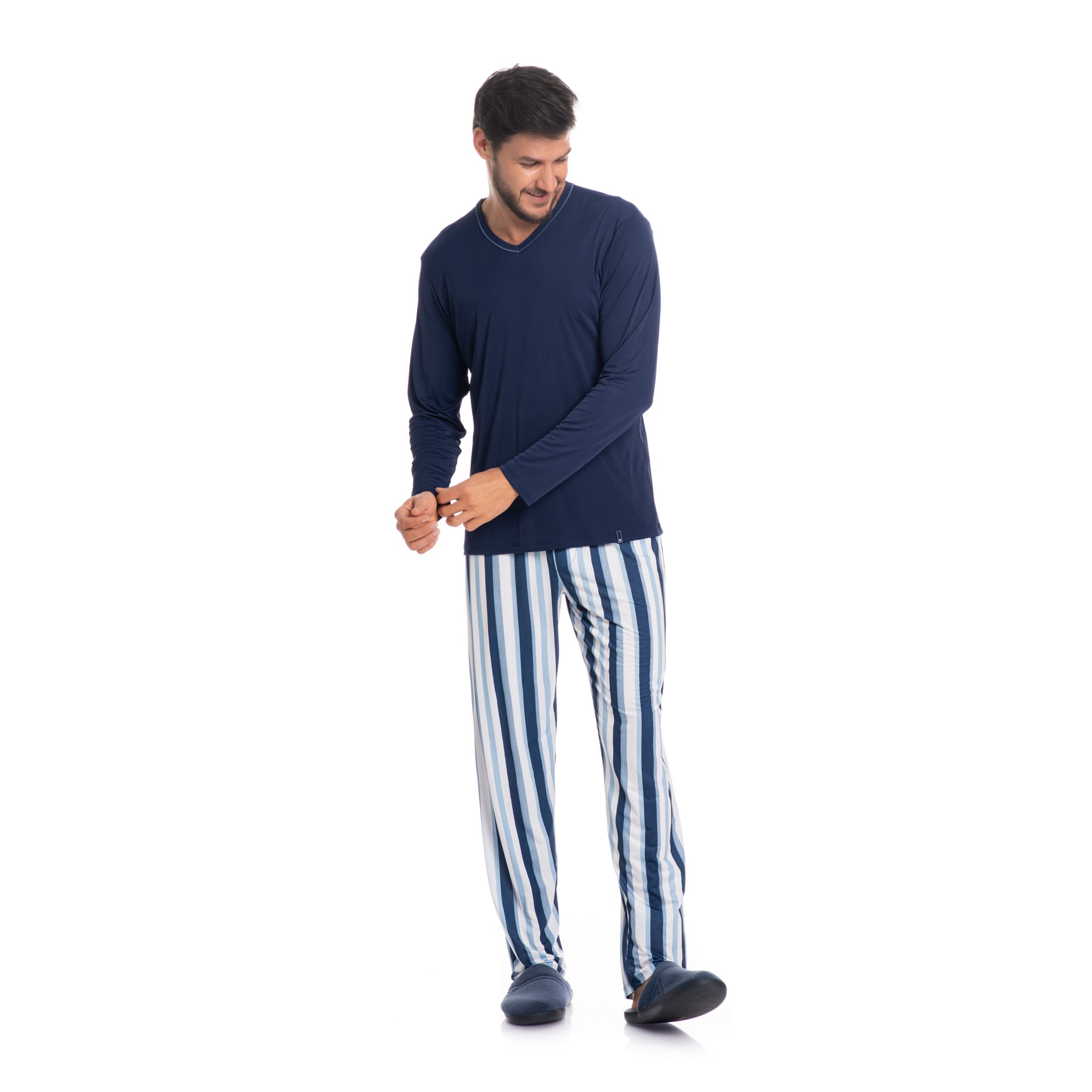 Pijama-Masculino-Longo-Estampado-Clovis-Tombini