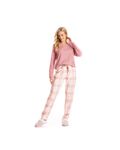 Pijama-Feminino-Longo-Xadrez-Soft-Bia