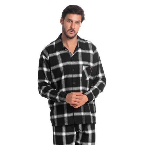 Pijama-Masculino-Abotoado-Longo-Xadrez-Danilo-Tombini