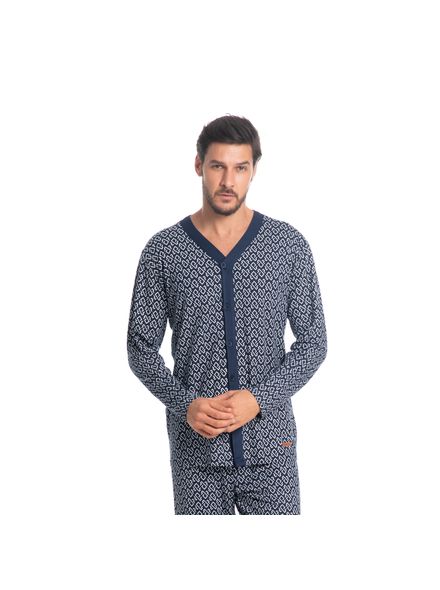 Pijama-Masculino-Longo-Abotoado-Willian-Tombini
