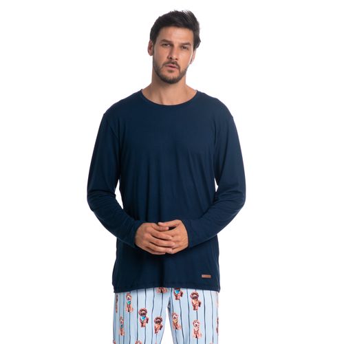 Pijama-Masculino-Longo-Doodle-Dog-Tombini