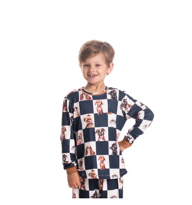 Pijama Unissex Infantil Longo Friends - Imagem 6 - Mobile