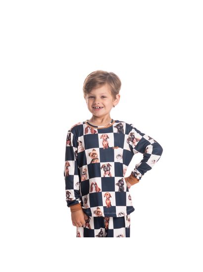 Pijama Unissex Infantil Longo Friends - Imagem 6 - Desktop