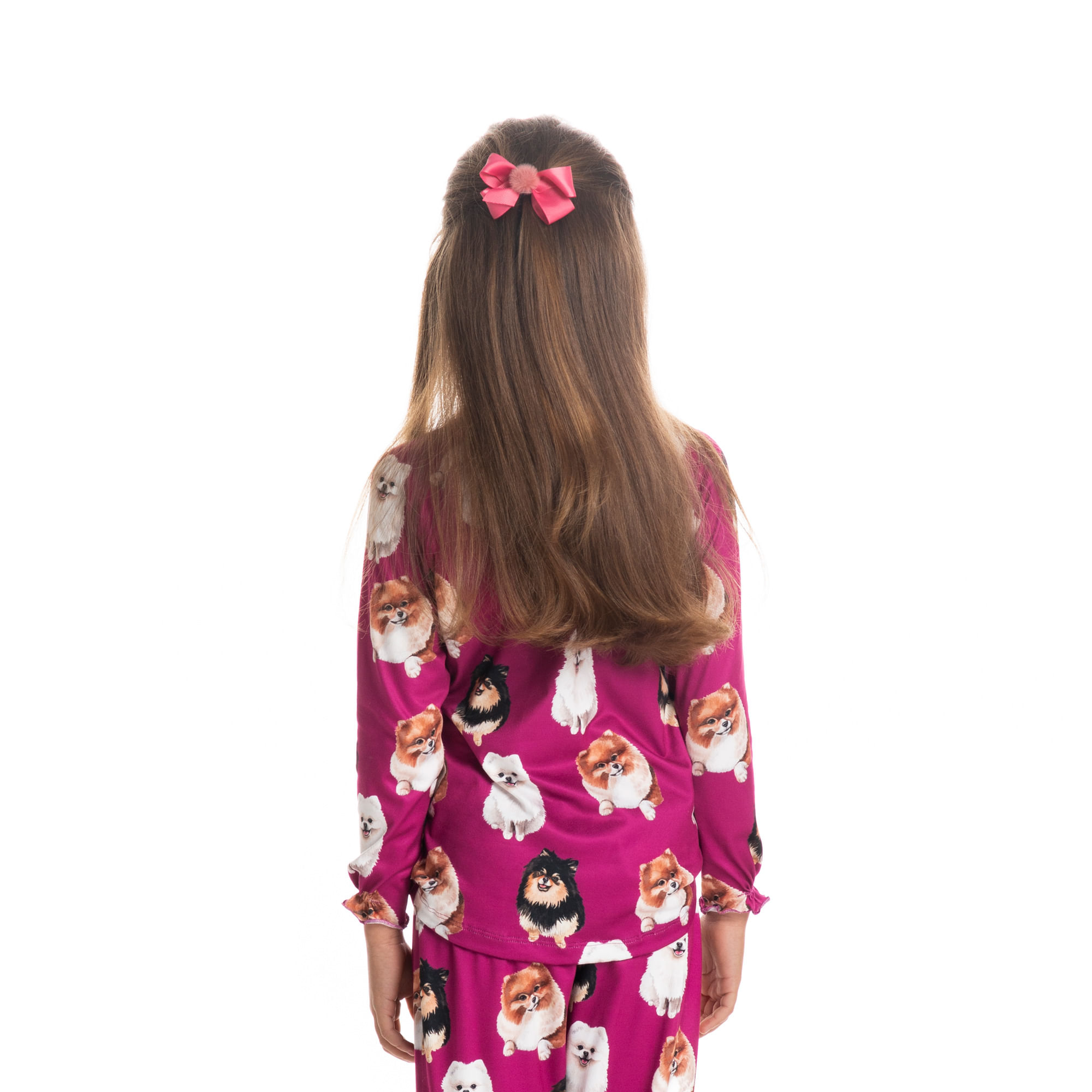 Pijama Lyla Longo Infantil Feminino Rosa-2 - Imagem 2